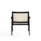 Manhattan Comfort Hamlet Accent Chair in Black and Natural Cane ACCA04-BK - alternate 3